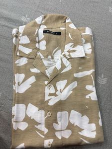 Men's Floral Print Short Sleeve Shirt