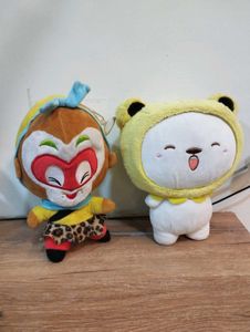 Cute Plush Toys - Monkey & Bear✨