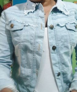 Denim Jeasn Jacket. L size