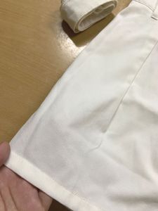White Pleated Mini Skirt