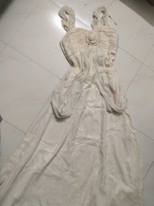 Elegant Cream Maxi Dress