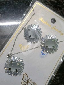 Sparkling Square Jewelry Set