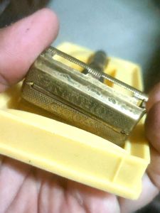 Vintage brass shaving razor for collection not use