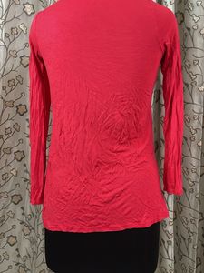 Stylish Red Open Front Cardigan
