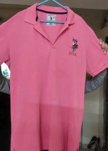US POLOAssn Pink Polo T-shirt