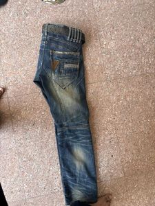 Stylish Men's Blue Washed Denim Jeans