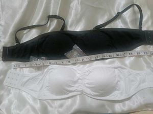 NEW Strapless Bra Set - Black &amp; White