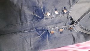 Denim Dungaree Shorts