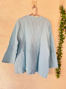 Light Blue Embroidered Kurta