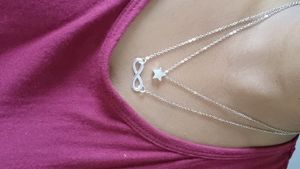 Silver charm pearl pendant necklace collec