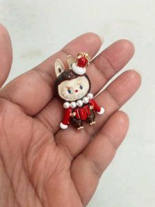 Cute labubu Brooch with Crown