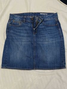 Classic Blue Denim Skirt