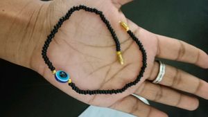 Evil eye anklet