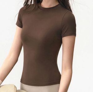Brown Fitted T-Shirt