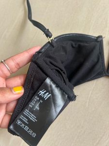 H&amp;M black bikini top