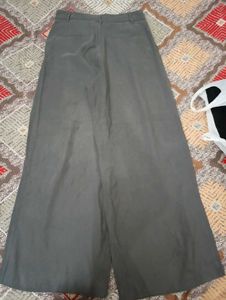 Wide Leg Grey Trousers