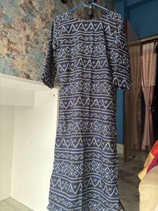 Stylish Blue Printed Kurta
