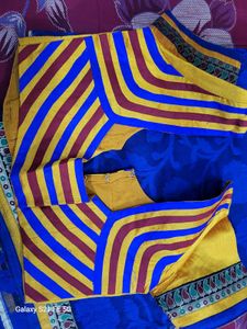 Blue Colour Chanderi Saree
