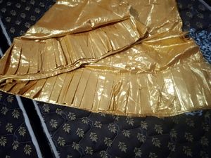 Shimmery Half Stitched Skirt