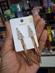 Elegant Cone Tassel Dangle Earrings
