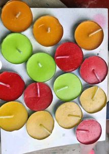 40 colourful Candles for decorate Home