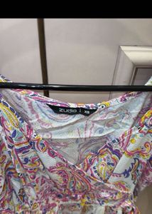 Boho Paisley Print Mini Dress