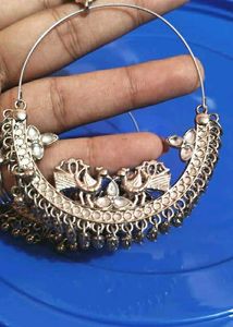 Elegant Peacock Design Hoop Earrings