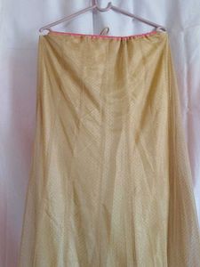 Golden Ethnic Skirt with Sparkle