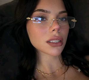 Chic Rimless Square Sunglasses
