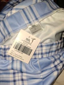 Cute Blue Plaid Mini Skirt