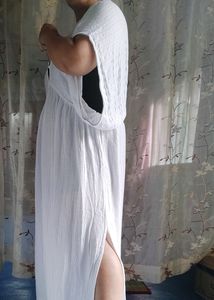 White Backless Long Dress