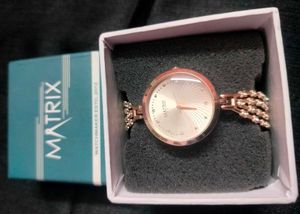 Matrix Rose Gold Bracelet Watch