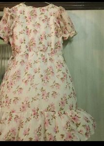 Floral Print Ruffle Dress