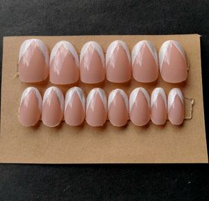 Elegant French Tip Press-On Nails