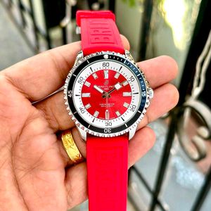 Breitling Chronometer Watch - Red Strap