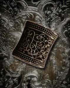 Silver Oxidised Cuff Bracelet