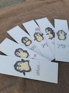 Cute Penguin Bookmarks - Set of 6