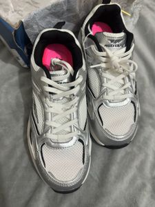 Red Tape Silver &amp; Black Sneakers