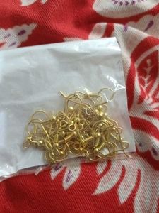 Gold Tone Earring Hooks Findings