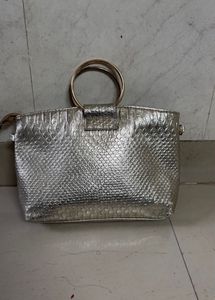 Sparkly Silver Clutch Bag