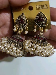 Combo Of Traditional Jhumkas And Tassles