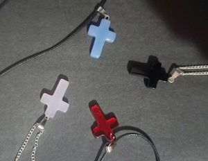 °•Glass Cross Necklaces