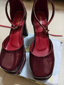 Chunky Platform Strappy Heels