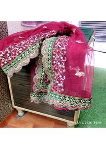 bridal heavy lehenga with full ghera