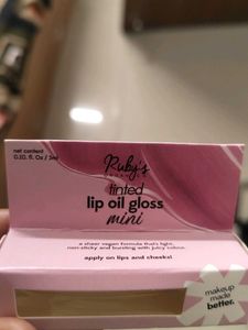 Ruby tinted lip oil gloss mini