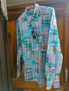 NEW Polo Ralph Lauren Patchwork Shirt
