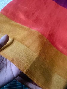 Maroon Cotton Silk Blend