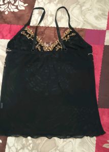 Black Mesh Bra