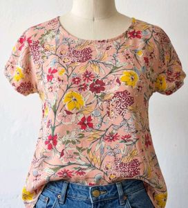 Pink Floral Top