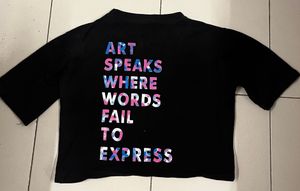 art crop tshirt -/top